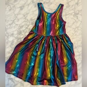 Pink Chicken Multicolor Metallic Dress